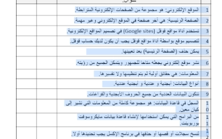 اختبار الفترة الأولى مادة المهارات الرقمية للصف (السادس) الفصل الدراسي الثاني للعام 1445هـ