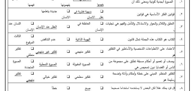 اختبار تفكير ثالث متوسط  فصل ثاني ف2 رقم_ 2