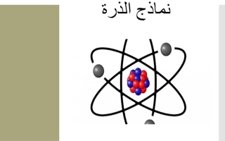 بوربونيت درس نماذج الذرة علوم صف ثالث متوسط فصل ثاني عام 1445