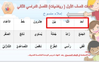 اختبار الفصل 5 والاختبار التراكمي للصف الاول