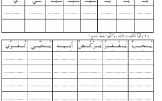 ورقة عمل لغتي الجميلة درس حرف الياء أول ابتدائي الفصل الثاني