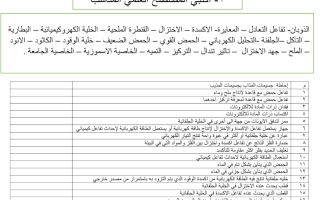 مراجعة عامة لمادة الكيمياء 3 مرحله ثانويه مسارات1445